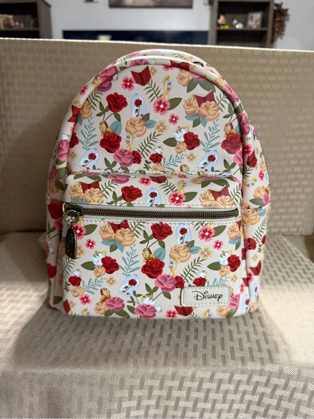 Disney Beauty and the Beast Floral Mini Backpack